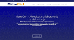 Desktop Screenshot of metrocert.rs
