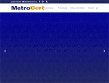 Tablet Screenshot of metrocert.rs